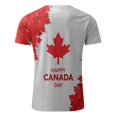 thumbnail image 3 of TIMIFIS T-Shirts pour Femmes - T-Shirt Feuille d'Érable du Canada - Hauts d'Été à Col Rond et Manches Courtes - Tee Vintage Décontracté, 3 of 3