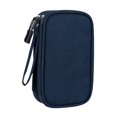 thumbnail image 1 of GROWTH TANK Travel Cable Organizer Electronics Accessories Organizer for Cord Data Cable Large Navy Blue, 1 of 9