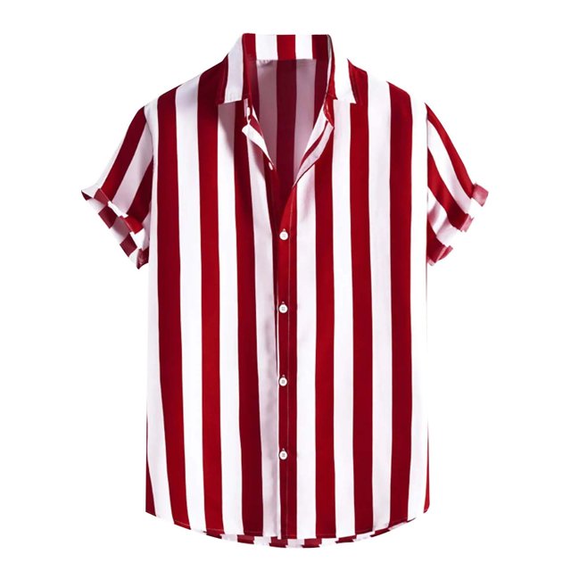 Birdeem Chemises pour Hommes Hommes Décontracté Mode Imprimé Col Rabattu Manches Longues Chemise Respirante Blouse Hauts Manches Courtes Col Rabattu Blouse Chemise