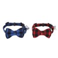 thumbnail image 3 of Collier pour Animaux, 4 Pcs Collier Mignon Doux à Carreaux pour Chien Nœud Papillon Réutilisable pour Petits Chiens Chats Lapins, 3 of 8