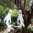 thumbnail image 3 of Fanion à Vent en Forme de Fantôme d'Halloween avec Lumières DEL Colorées, Décorations Suspendues d'Halloween pour l'Extérieur, Cour, Jardin, Patio, Sentier, Fournitures de Fête, 3 of 6