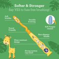 thumbnail image 2 of GuruNanda Kids Toothbrush with Suction Cup & Fun Animal Designs - Soft Bristles for Healthy Gums- Non-Slippery & Mess-Free Toothbrush, 3+ Age- 4 Count, 2 of 5