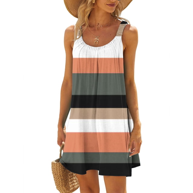 Styesk Robes d'Été pour Femmes Robe de Plage pour Femmes Paréo de Bikini Tenue de Plage Décontractée Vacances Courtes Robes d'Été