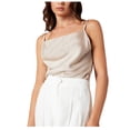 thumbnail image 2 of JDQJBZ Womens Sleeveless Sweater Vest Satin Solid Color Adjustable Strap Side Zipper Cami, 2 of 4