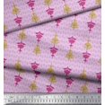 thumbnail image 3 of Soimoi Poly Georgette Fabric Artistic Floral Ethnic Printed Fabric 1 Yard 52 Inch Wide, 3 of 3