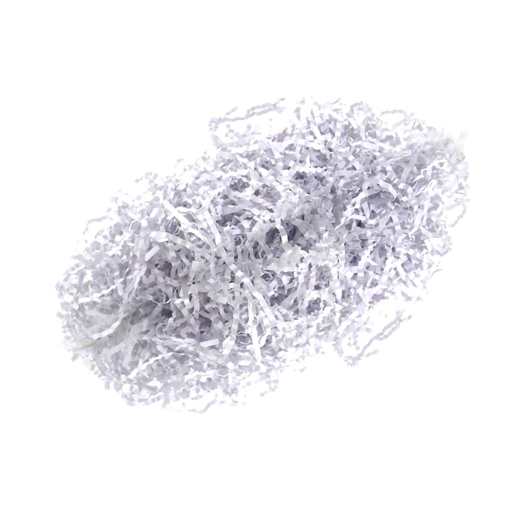 KLKCMS 100 g / Pack Shredded Crinkle Paper for Gift Box Packing Filling Materials White