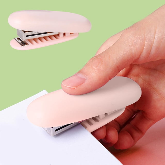 Mini Portable Stapler, Compact Handheld Stapler for School Office Home, Fits in Pocket Pencil Case