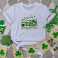 thumbnail image 1 of T-shirt de la Saint-Patrick pour Femmes Mode Col Rond Imprimé Manches Courtes T-shirt Décontracté Ample Hauts T-Shirts de la Saint-Patrick pour Femmes, 1 of 6