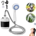 thumbnail image 1 of Douche de Camping Portable, Pompe de Douche Extérieure Rechargeable par USB avec 2 Modes de Jet, Pomme de Douche Multifonction pour le Camping, la Randonnée et les Voyages, Facile à Utiliser, 1 of 8