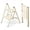 Chocolate Cream, variant on 2 Step Ladder, Non-Slip Lightweight Folding Step Stool for Adults and , for Kitchen, Cupboard and Library, 300lbs (Cream Calato)