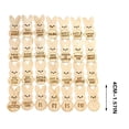 thumbnail image 3 of SLYNSHome 28Pcs Easter Fillers Tokens 10 Pcs Egg Party Favors Wooden Easter Egg Tokens Bunny Rabbit Easter Basket Stuffers Easter Reward Tokens Easter Activity, 3 of 5