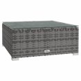 thumbnail image 3 of vidaXL 3 Piece Garden Lounge Set with Cushions Grey Poly Rattan, 3 of 4