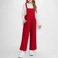 thumbnail image 2 of Combinaison Sans Manches en Molleton pour Filles avec Camisole Intégrée et Poches pour 5 à 14 Ans, pour l'Automne et l'Hiver, 2 of 8