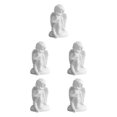 thumbnail image 3 of Maytalsory Resin White Angel Statue Elegant Desktop Decor Collection Window Props for Christmas sitting 5Set, 3 of 6