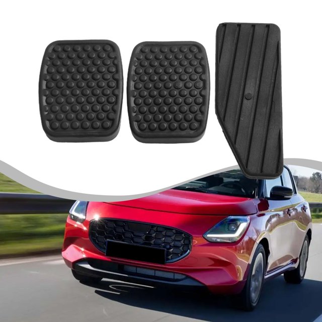 3PCS Car Accelerator Clutch Brake Pedal Rubber Pad Pedal Cover Car Accessoris