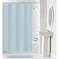 thumbnail image 1 of Mainstays Softy Anti-Mildew Waterproof PEVA Shower Liner, 70" x 72", Aqua Blue, 1 of 5