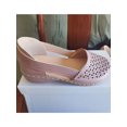 thumbnail image 3 of Woobling Ladies Wedges Solid Color Sandals Slip On Shoes Breathable Travel Weak pink 11, 3 of 3