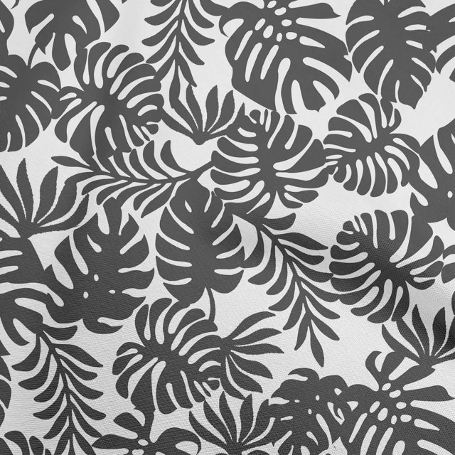 oneOone Velvet Black Fabric Tropical Sewing Craft Projects Fabric Prints By Yard 58 Inch Wide