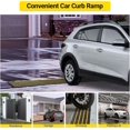 thumbnail image 4 of 1 Paquet de Rampes d'Entrée en Caoutchouc Capacité 33069 Lb Rampes de Trottoir Robustes, Couvre-Câble de 2,6 Pouces de Hauteur Rampe de Pont en Bord de Trottoir pour Voitures Basses, Fauteuils Roulants, Quai de Chargement, Trottoir de Garage, 4 of 5