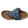 thumbnail image 2 of Cameland Women's New Summer Floral Wedge Flip-flops, 2 of 6