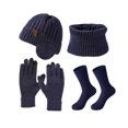 thumbnail image 1 of tamizeot Windproof Velvet Warm Knitted Hat Set Reliable Companion In Cold Available In Multiple Colors navy blue, 1 of 6