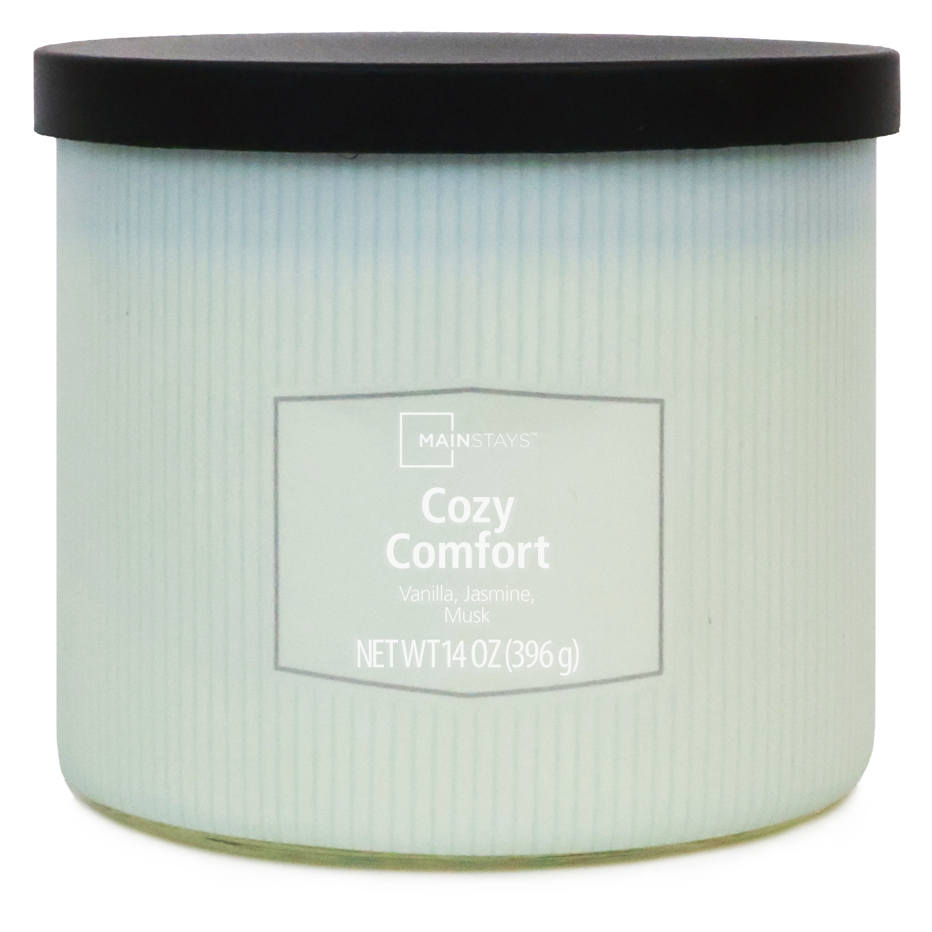 Mainstays 3-Wick Textured Wrapped Cozy Comfort Scented Candle, 14 oz