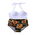 thumbnail image 3 of Women Push Up Bikini Set Flower Print High Waist Swimming Suits, 3 of 6
