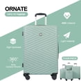 thumbnail image 2 of Travelhouse Ensemble de 4 Pcs de Valises Rigides, Valise Rigide Légère avec Cadenas TSA et Roues Pivotantes, Vert, 2 of 6