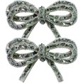 thumbnail image 1 of 1 Pair Wedding Rhinestone Shoe Clip Crystal Bow Shoe Buckle for Wedding Prom Banquet, 1 of 7
