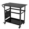 thumbnail image 2 of Kojooin Welding Table with Wheels, Storage and Pegboard, Heavy Duty Steel Mobile Welding Bench for Garage Workshop, 2 of 7