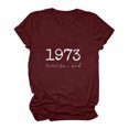 thumbnail image 2 of Pompotops Pull-over Femme à Manches Courtes Casual Letterprint, 2 of 6