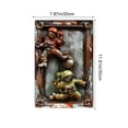 thumbnail image 3 of Metal Wall Art Three Dimensional Simulation Metal Sheet Art Waterproof And Sunburn Protection Wrought Iron Wall Hanging Decor Metal Wall Decor, 3 of 6