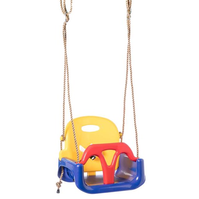 Siège Balançoire Suspendu 3-en-1 pour Bébé, Tout-Petit et Ados pour Aire de Jeux