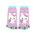thumbnail image 1 of INSPIRE CHIC Unisex Ankle Length Rabbit Letters Print Stretchy Toe Socks Youth Shoe Size 9-11/Age 3-4 years Purple, 1 of 2