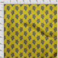 thumbnail image 3 of oneOone Polyester Lycra Fabric Leaves & Floral Block Print Sewing Fabric BTY 56 Inch Wide, 3 of 4