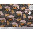 thumbnail image 2 of Soimoi Rayon Fabric Tree,Floral & Deer Animal Decor Fabric Printed Yard 56 Inch Wide, 2 of 3