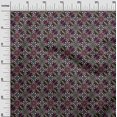 thumbnail image 3 of oneOone Velvet Black Fabric Asian Suzani Sewing Craft Projects Fabric Prints By Yard 58 Inch Wide, 3 of 5