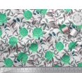 thumbnail image 3 of Soimoi Poly Georgette Fabric Leaves & Rose Flower Fabric Prints By Yard 52 Inch Wide, 3 of 3
