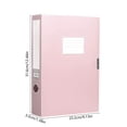 thumbnail image 2 of Birdeem Foldable A4 File Storage Box, Thickened Plastic Document Organizer with Writable Label, Collapsible Office Storage Case for Home and Office Use, 2 of 7