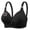 Black#large bras for women, variant on FAVIPT Push Up Bras for Women Breathable Everyday Bras Adjustable Wireless Floral Print Bra Comfort Senior Underwear Purple,XXXL