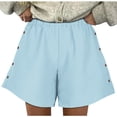 thumbnail image 1 of Mefallenssiah Short de Sport Décontracté Couleur Unie avec Poche, 1 of 1