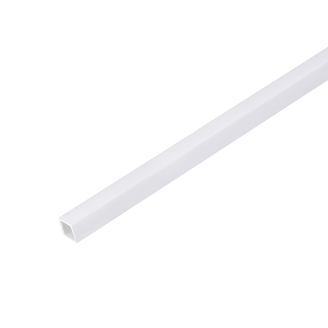 Unique Bargains 10pcs ABS Model Rectangular Square Tubing, measuring 1/4-inch x 1/4-inch and 1.64 feet in length. Made of durable white ABS material, it features good toughness and strength, suitable for sand table model building, scene reconstruction, and decoration. The tubing can be bent into various angles after heating and retains its shape permanently. The package includes 10 pieces of square tubing.
