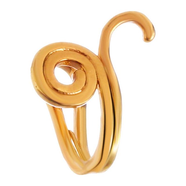 XZNGL Clip On Nose Rings for Women Non-Pierced Nose Hoop Ring Adjust Nose Cuff