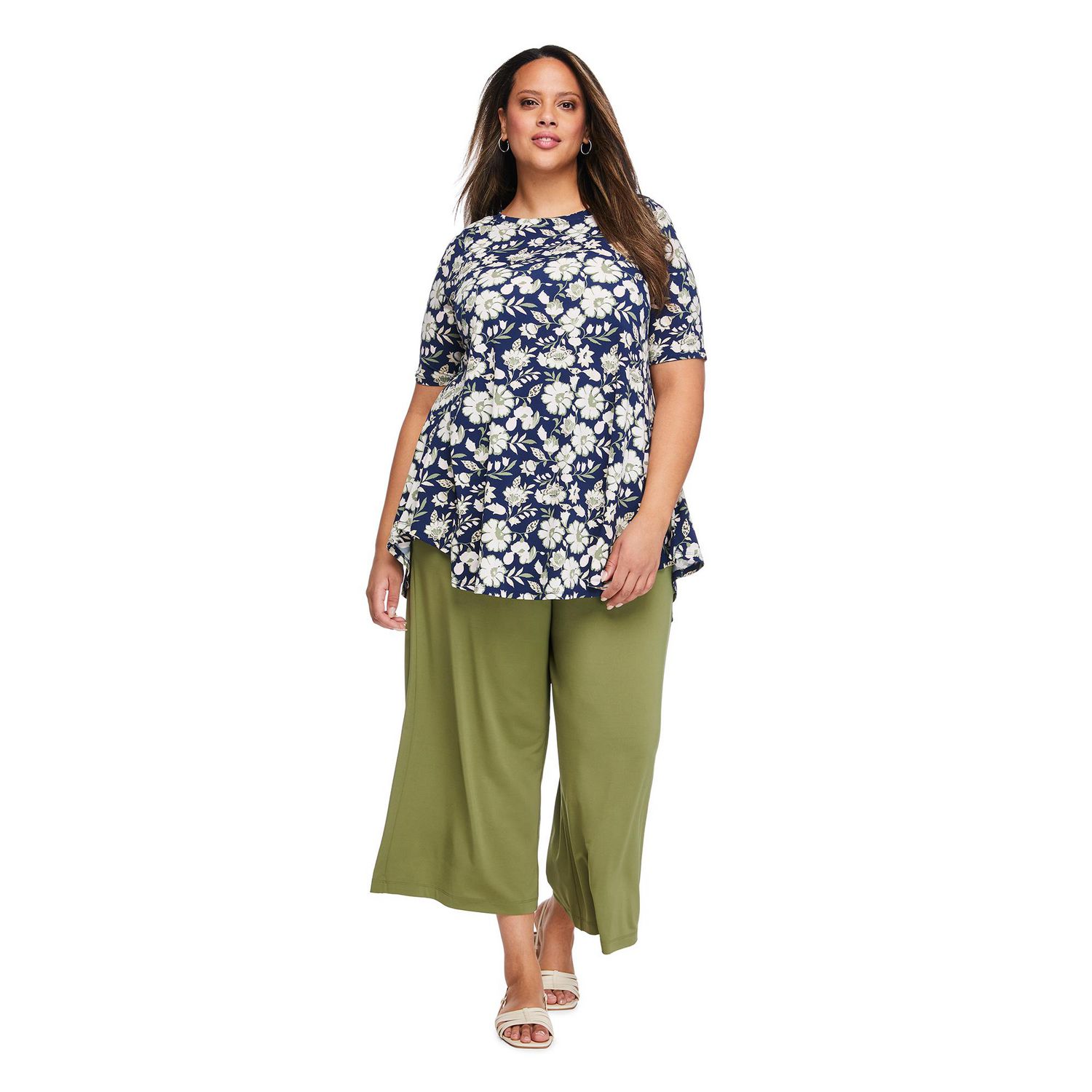 Lane Bryant Women'S Plus Boat-Neck T-Shirt