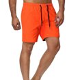 thumbnail image 2 of KIHOUT Short d'Été Rabais Mode Homme Uni Taille Élastique Taille Mi-Haute Ample Poches Bandage Short, 2 of 4