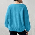 thumbnail image 4 of Yuyuzo Chandails en Molleton pour Femmes, Duveteux, Coupe Ample, Col Rond, Manches Longues, Chandail à Enfiler, Mode d'Automne, Hauts de Chandail avec Poches, 4 of 7