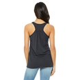 thumbnail image 3 of Bella Ladies Flowy Racerback Tank, L, Dark Grey, 3 of 3