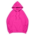 thumbnail image 5 of IMENGL Oversized Winter cotton hooded pullover sweatshirt, Pink XL, Size M-5XL, 5 of 5