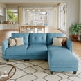 thumbnail image 1 of LLappuil Modular Sectional Sofa, 4 Seat Modular Sectional Sofa with Storage, Faux Leather Waterproof Sofa for Living Room, 1 of 8