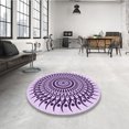 thumbnail image 4 of Ahgly Company Tapis d'Intérieur Lavables en Machine, Rectangle Transitionnel, Violet Vif, 7' x 9', 4 of 7
